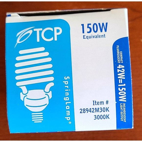 TCP 28942M30K 42W=150W SpringLamp 2650 Lumens 3000K New in Box - Picture 2 of 8